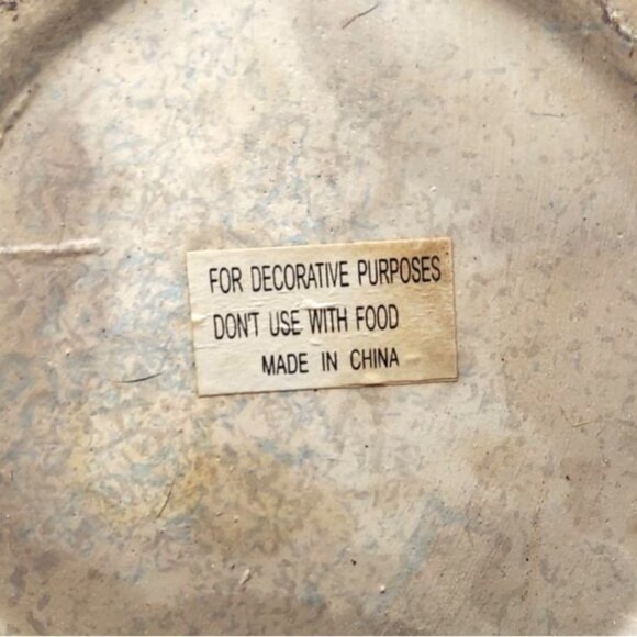 Vintage Hand Painted Fruit Basket Rustic Ceramic Decorative Pitcher Jug - Picture 7 of 7